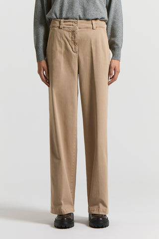 Pantalone in twill mano pesca in cotone