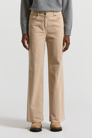 Pantalone in denim tinto in capo