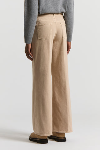 Pantalone in denim tinto in capo