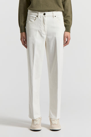 Pantalone in denim tinto in capo
