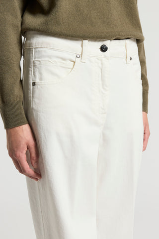 Pantalone in denim tinto in capo