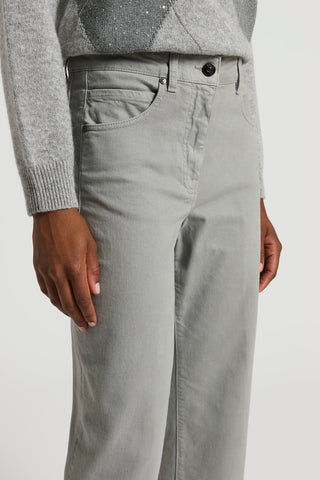 Pantalone in denim tinto in capo