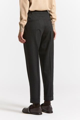 Pantalone in flanella di lana tecnica