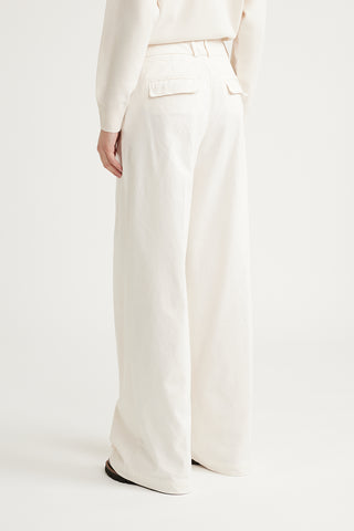 Pleated palazzo trousers  