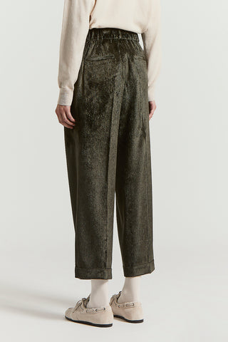 Fluid 400-line viscose corduroy trousers