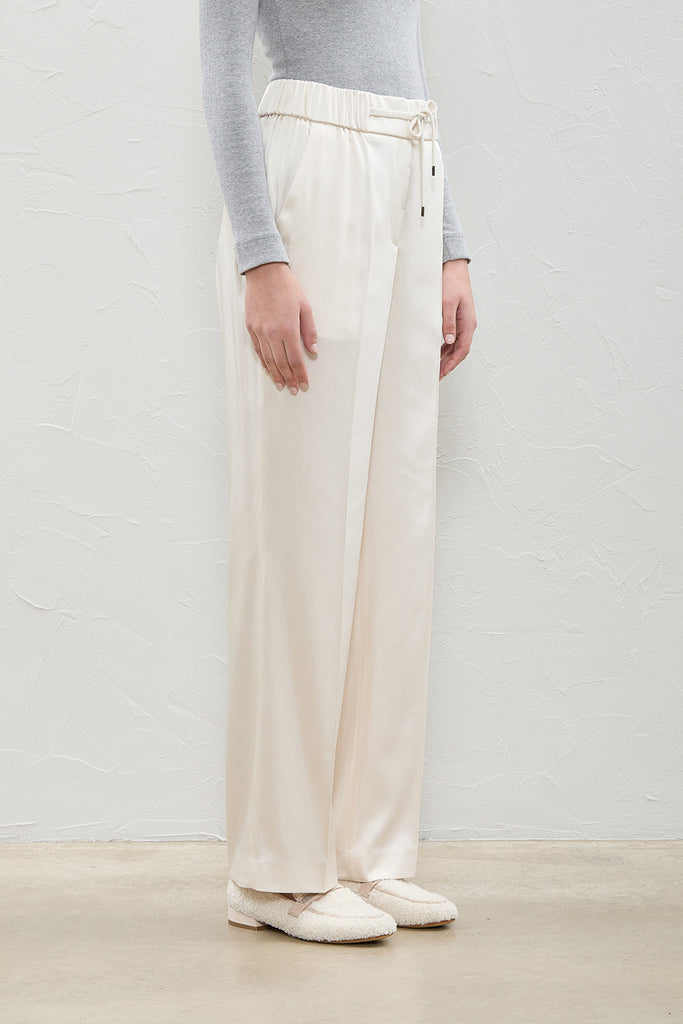 Fluid satin trousers  