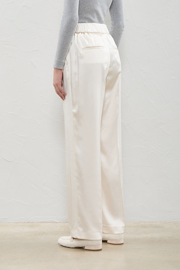 Fluid satin trousers  