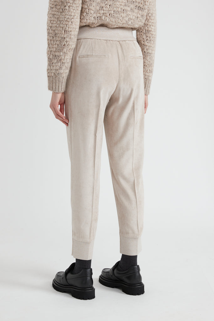 Needlecord carrot trousers  