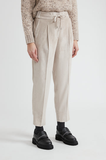 Needlecord carrot trousers  