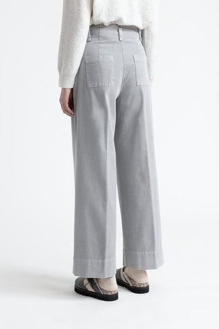 Cotton gabardine palazzo trousers  