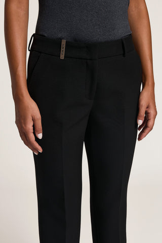 Pantalone a sigaretta in tela tecnica double