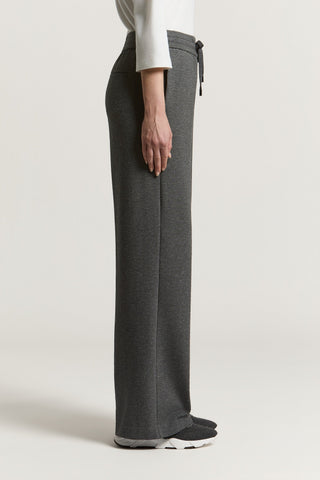 Pantalone in felpa smerigliata di cotone