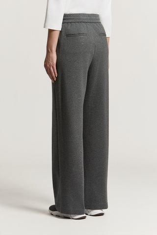 Pantalone in felpa smerigliata di cotone