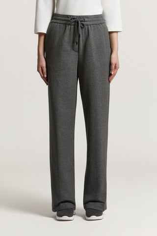 Pantalone in felpa smerigliata di cotone