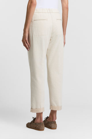 Linen/cotton twill trousers