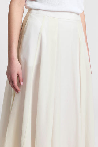 Gonna midi in voile di puro cotone