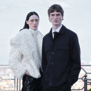 Overshirt in panno misto lana