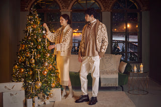 Cardigan con zip in lana d'alpaca e lurex