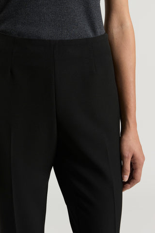 Double technical fabric cigarette trousers