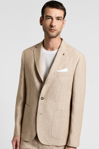 Blazer monopetto in lino