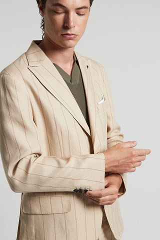 Ermenegildo Zegna linen single-breasted blazer