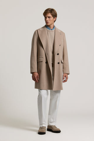 Cappotto doppiopetto in panno di lana e cashmere 2 / 3