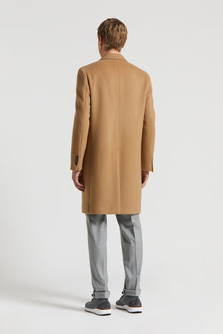 Single-breasted double baize coat