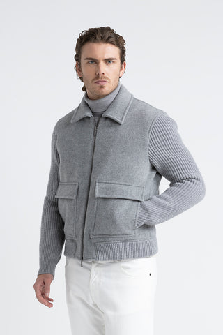 Double-face wool and cashmere jacket  