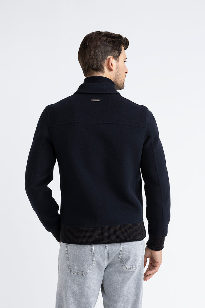 Double-face wool and cashmere jacket  