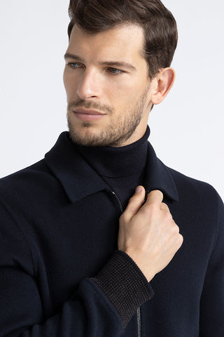 Double-face wool and cashmere jacket  