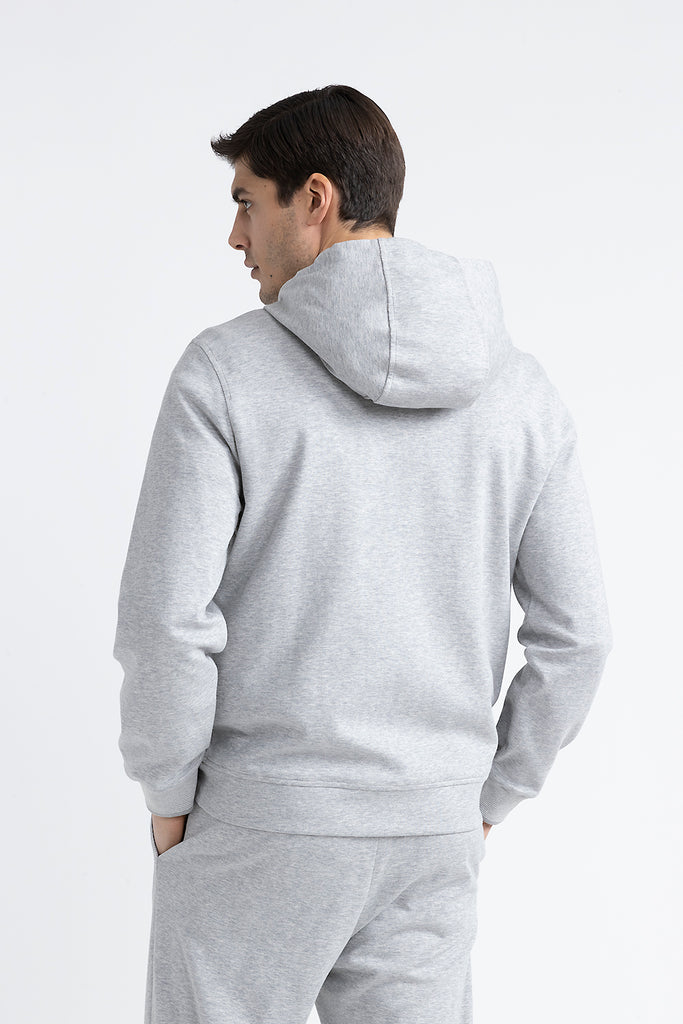 Soft cotton sweatshirt with tricot trim  