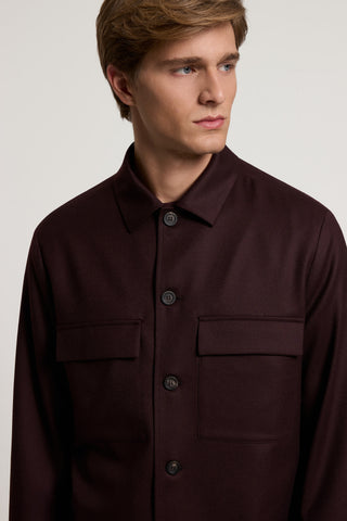 Overshirt in gabardina di pura lana 3 / 3