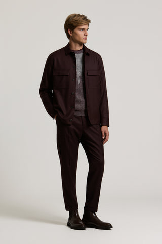 Overshirt in gabardina di pura lana 2 / 3
