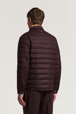 Giubbino in gabardina di pura lana
