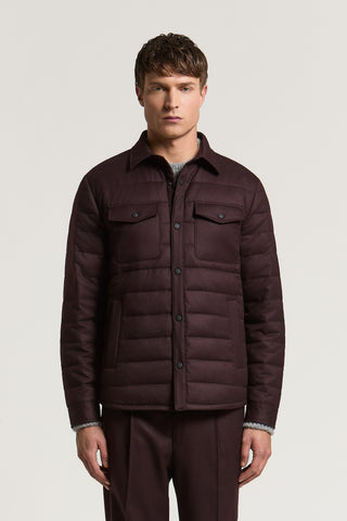 Giubbino in gabardina di pura lana