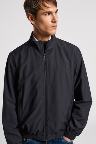 Bomber in lana tecnica