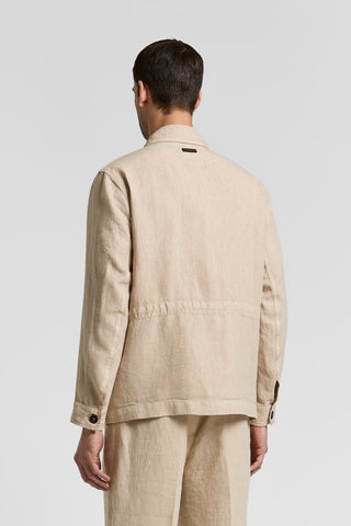 Pure linen Saharan jacket
