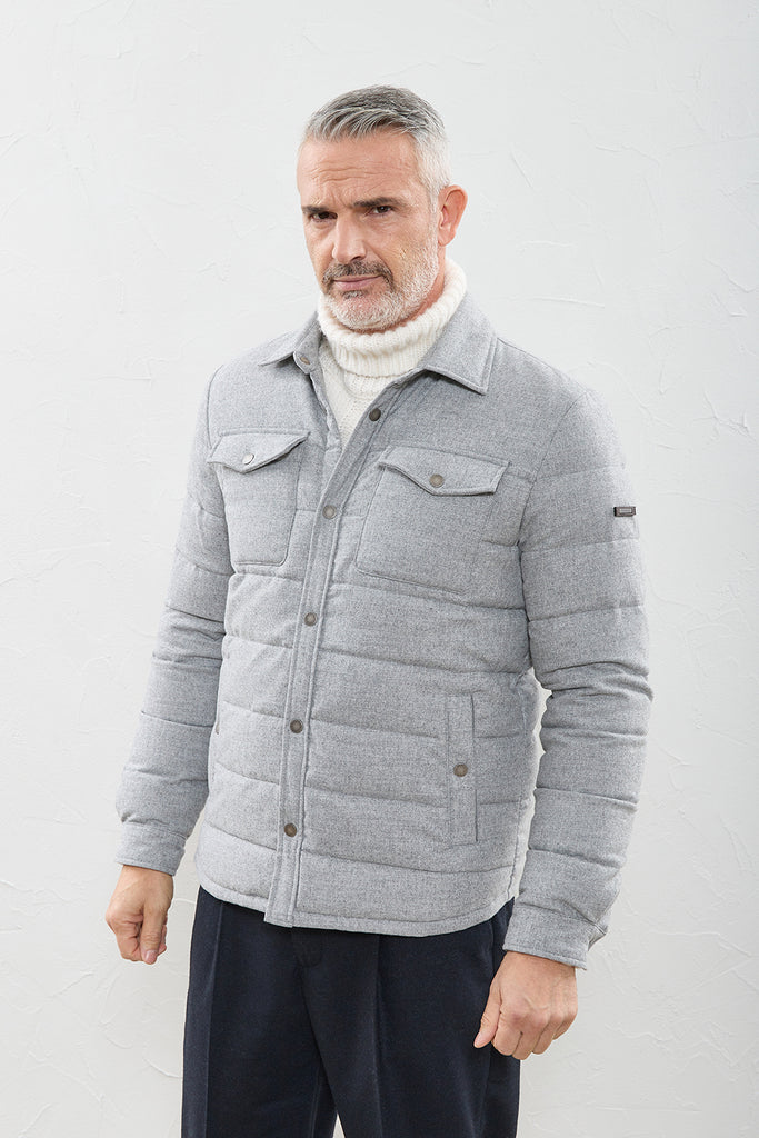 Down-filled overshirt  