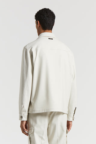 Wool-blend overshirt