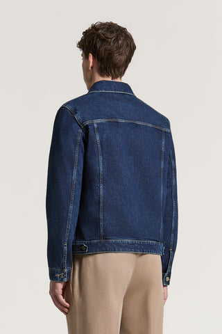 Giubbino in denim di twill di cotone