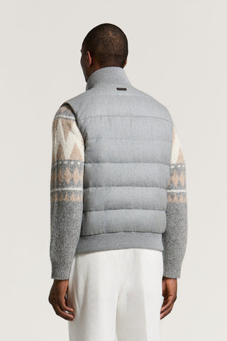 Gilet in flanella di pura lana