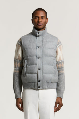 Gilet in flanella di pura lana