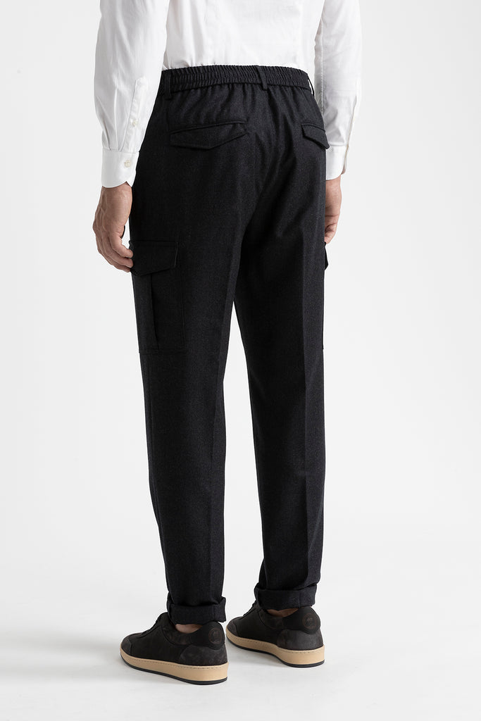 Pure wool trousers with pockets  