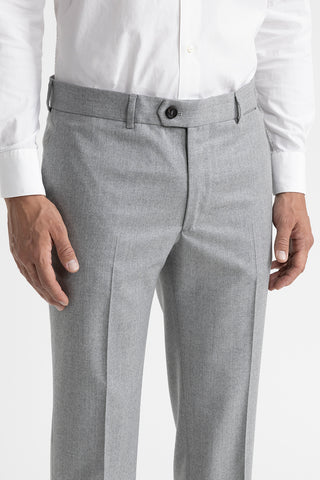 Unlined pure new wool classic trousers  