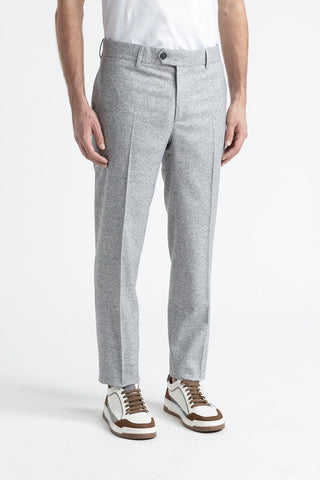 Classic pants in wool, silk and cashmere tweed  