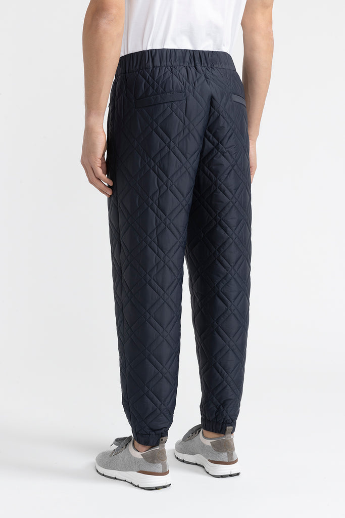 Quilted nylon and  viscose jersey trousers  