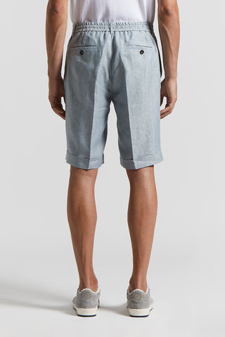 Ermenegildo Zegna linen chevron Bermuda shorts