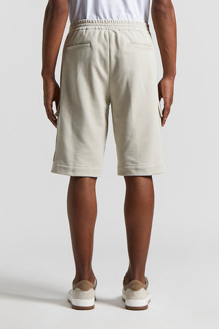 Pure cotton French terry fleece Bermuda shorts