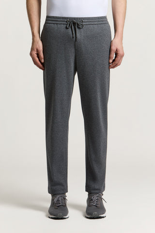 Pantalone jogger in interlock di misto cotone