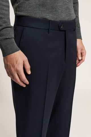 Pantalone in gabardina tecnica di pura lana